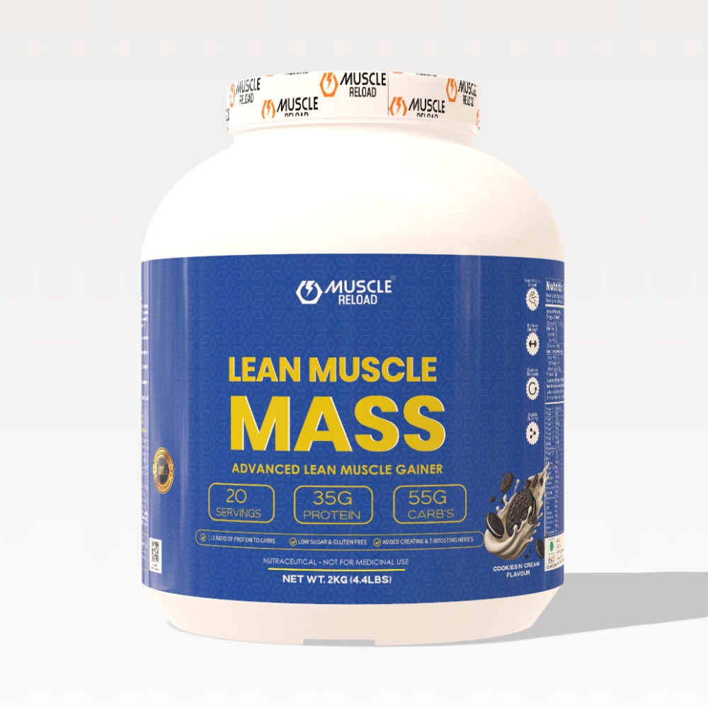 MRN Lean Muscle Mass Gainer – 35g Protein, 1.5g Creatine with Testo-Boosting Herbs & Antioxidant Blend