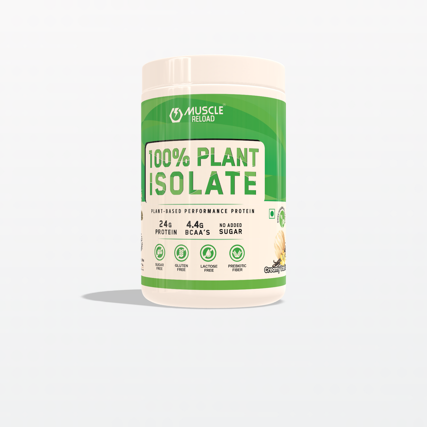 Muscle Reload 100% Plant Isolate Vegan Protein Powder - 24g Protein, Soy & Gluten-Free - for Muscle Growth & Recovery