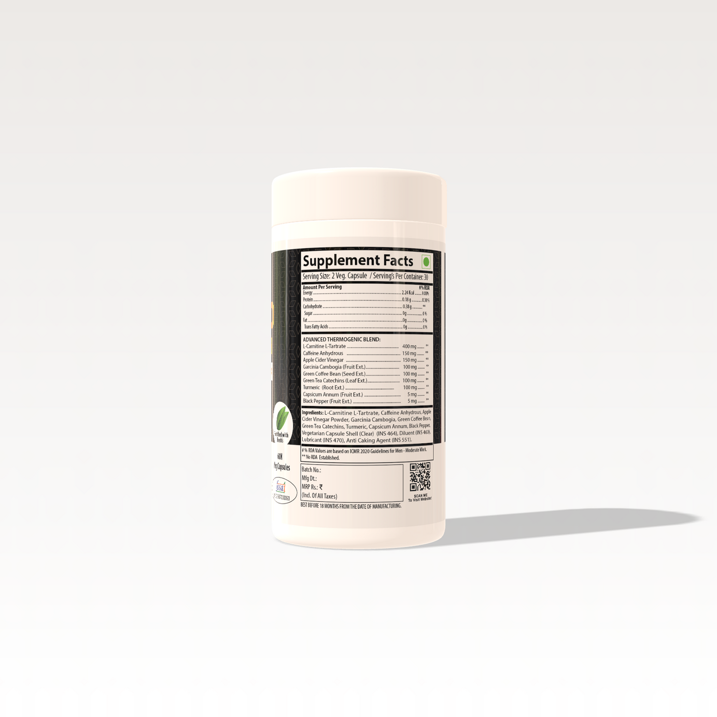 MUscle Reload SHRED PRO-9 Advanced Thermogenic Formula 60 Veg Caps