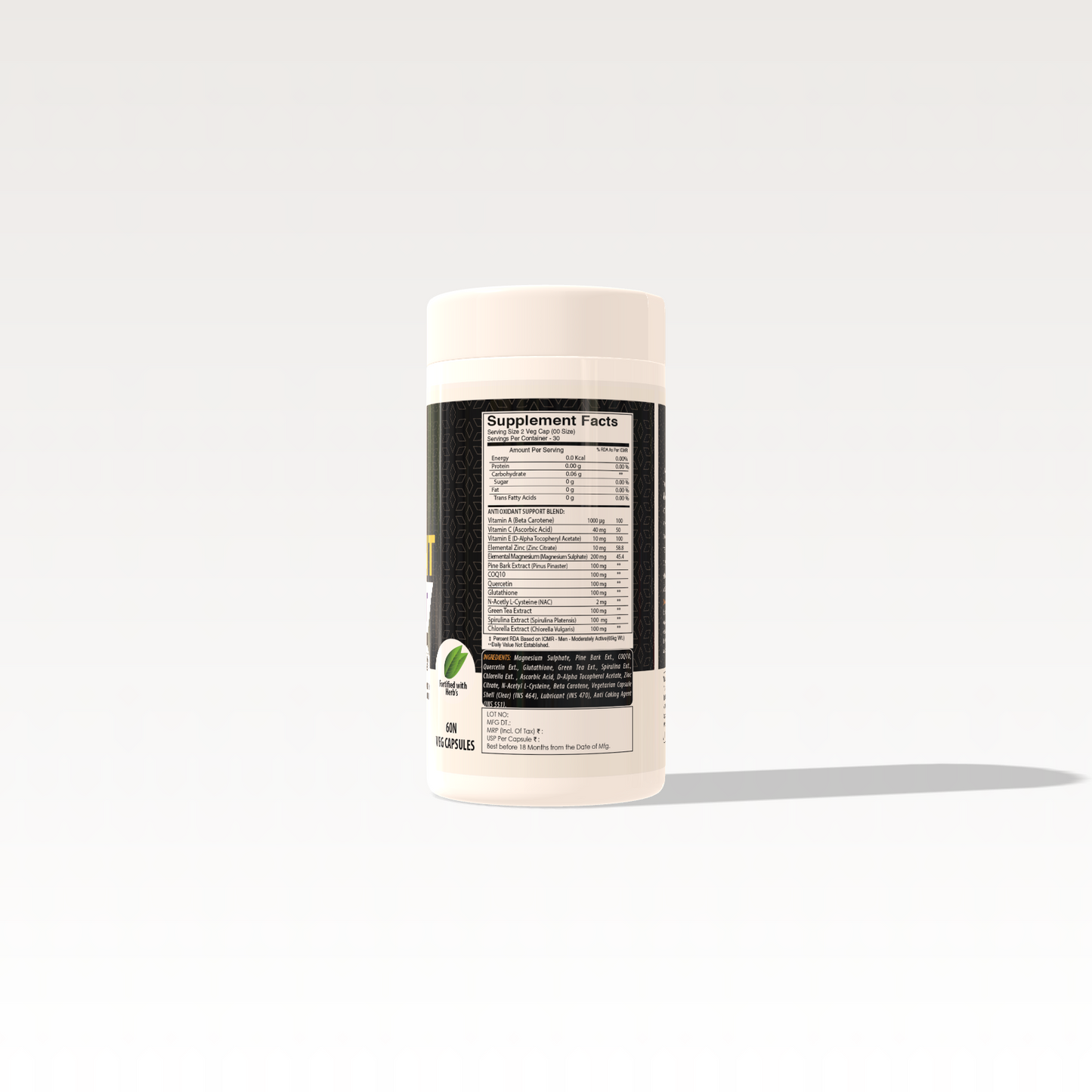 Muscle Reload Antioxidant Support Capsules – 60N Veg Capsules