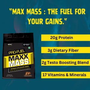 Pro-Fuel Maxx Mass Gainer – High Calorie weight gainer -1kg Buy 1 Get 1 Free