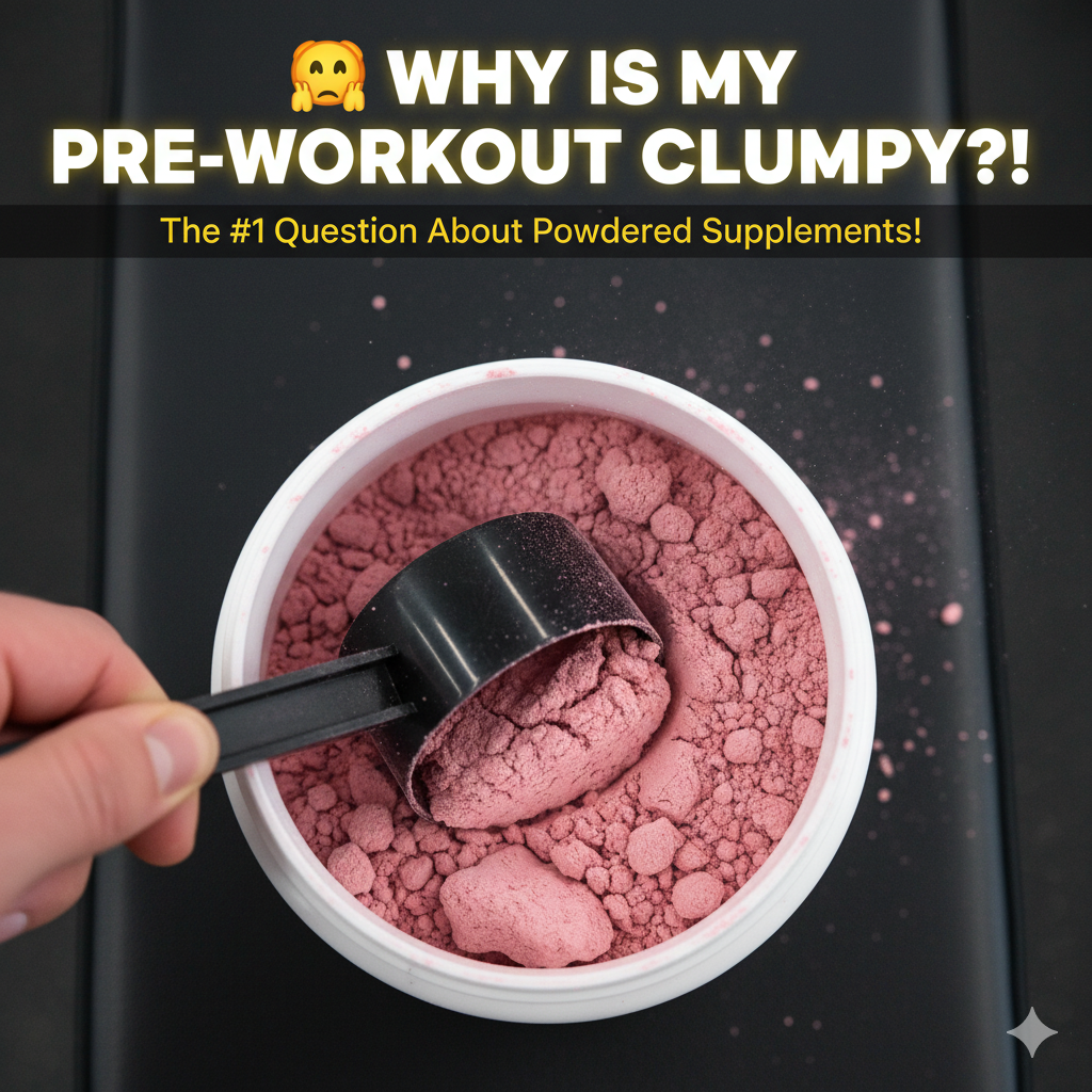 Why is my pre-workout clumpy?
