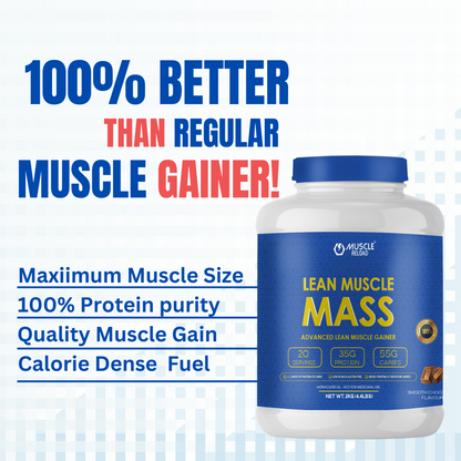 MRN PRO TRANSFORM LEAN MUSCLE MASS GAINER | HIGH PROTEIN FORMULA + 3G CREATINE, 2G GLUTAMINE & 1G TAURINE WITH TESTO BOOSTING & ANTIOXIDANT HERBS BLEND (2KG | 4.4LBS)