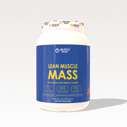 "MRN Lean Muscle Mass Gainer - 35g High Protein Formula + 1.5g Creatine with Testo Boosting Herbs (Ashwagandha, Ginseng) & Antioxidant Blend - 1kg (2.2Lbs)