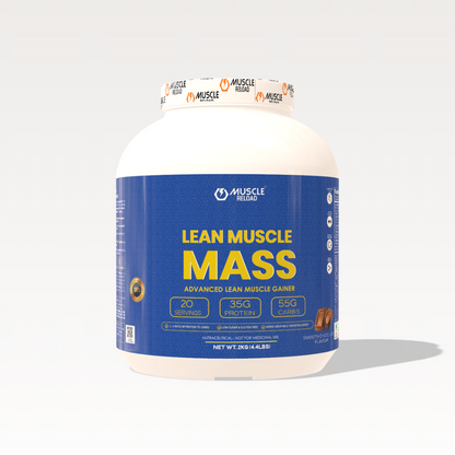 "MRN Lean Muscle Mass Gainer - 35g High Protein Formula + 1.5g Creatine with Testo Boosting Herbs (Ashwagandha, Ginseng) & Antioxidant Blend - 1kg (2.2Lbs)