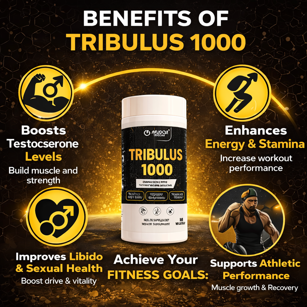 Muscle Reload Tribulus 1000 – Natural Testosterone Support for Men (60 Veg Capsules)