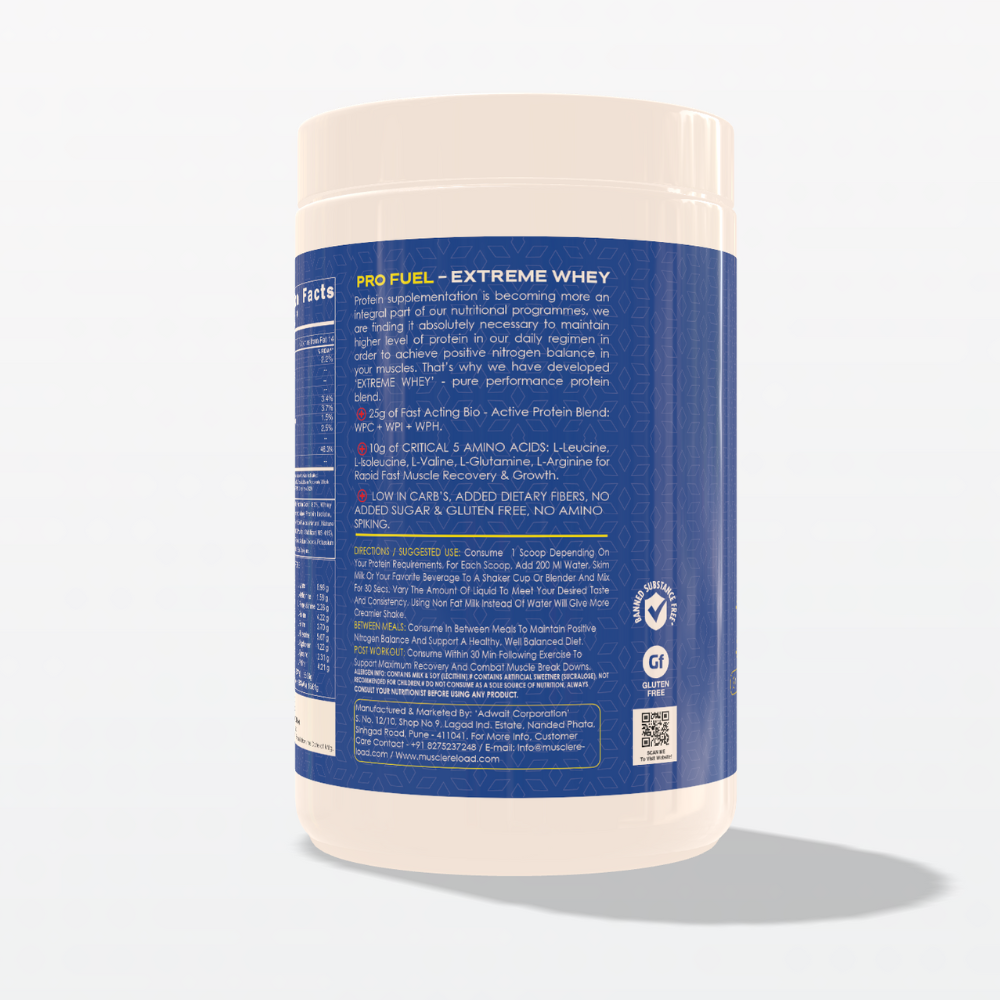 Extreme Whey 500g Milk Chocolate protein powder product description image