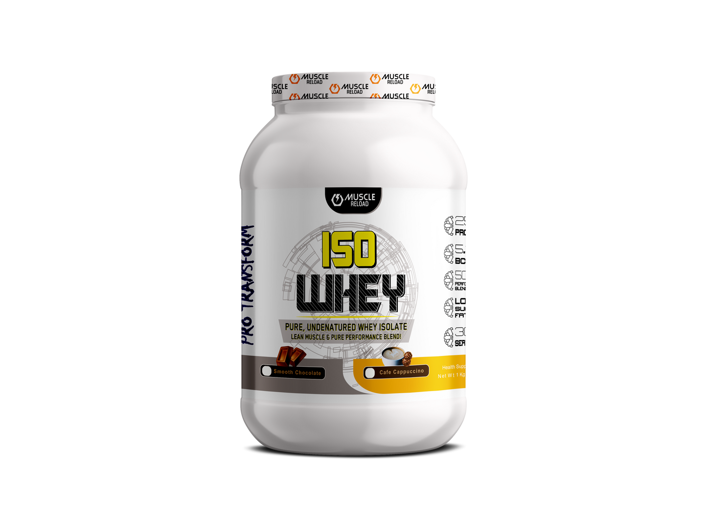 MRN ISO WHEY | 25G PROTEIN, 40MG ANTIOXIDANT & CARDIOTONIC HERBS BLEND 100% WHEY PROTEIN ISOLATE| 1KG(30 Serving)