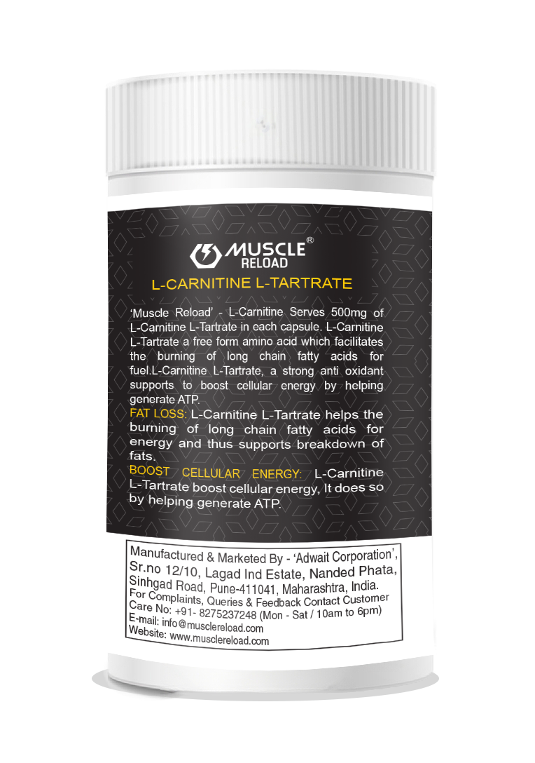 Muscle Reload L-Carnitine| 60N veg Capsule