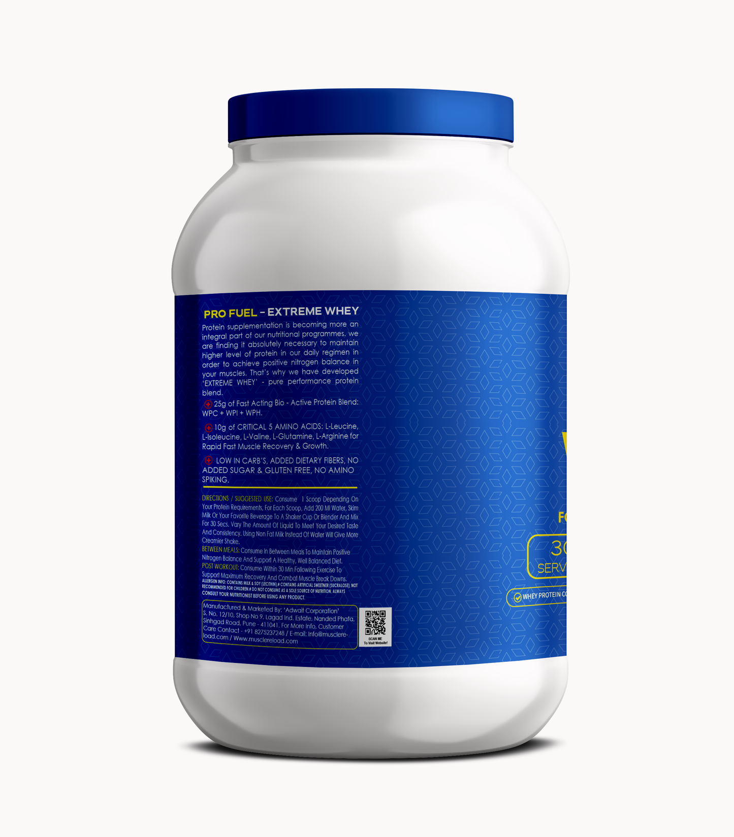 MRN EXTREME WHEY | Ultra Premium Whey Blend with Digezyme -1kg