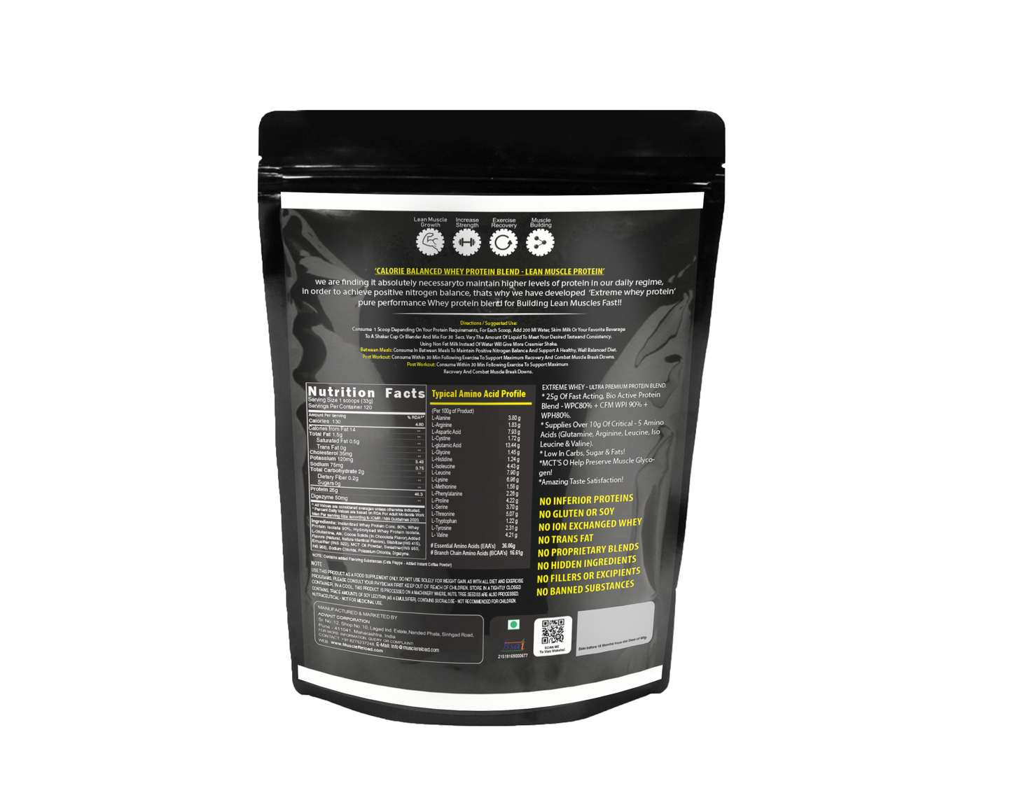 MRN EXTREME WHEY | Ultra Premium Whey Blend with Digezyme -4kg