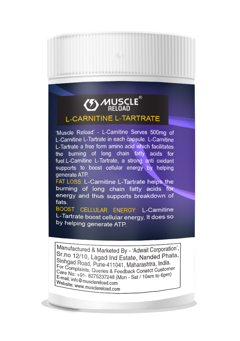 Muscle Reload L-Carnitine| 60N veg Capsule