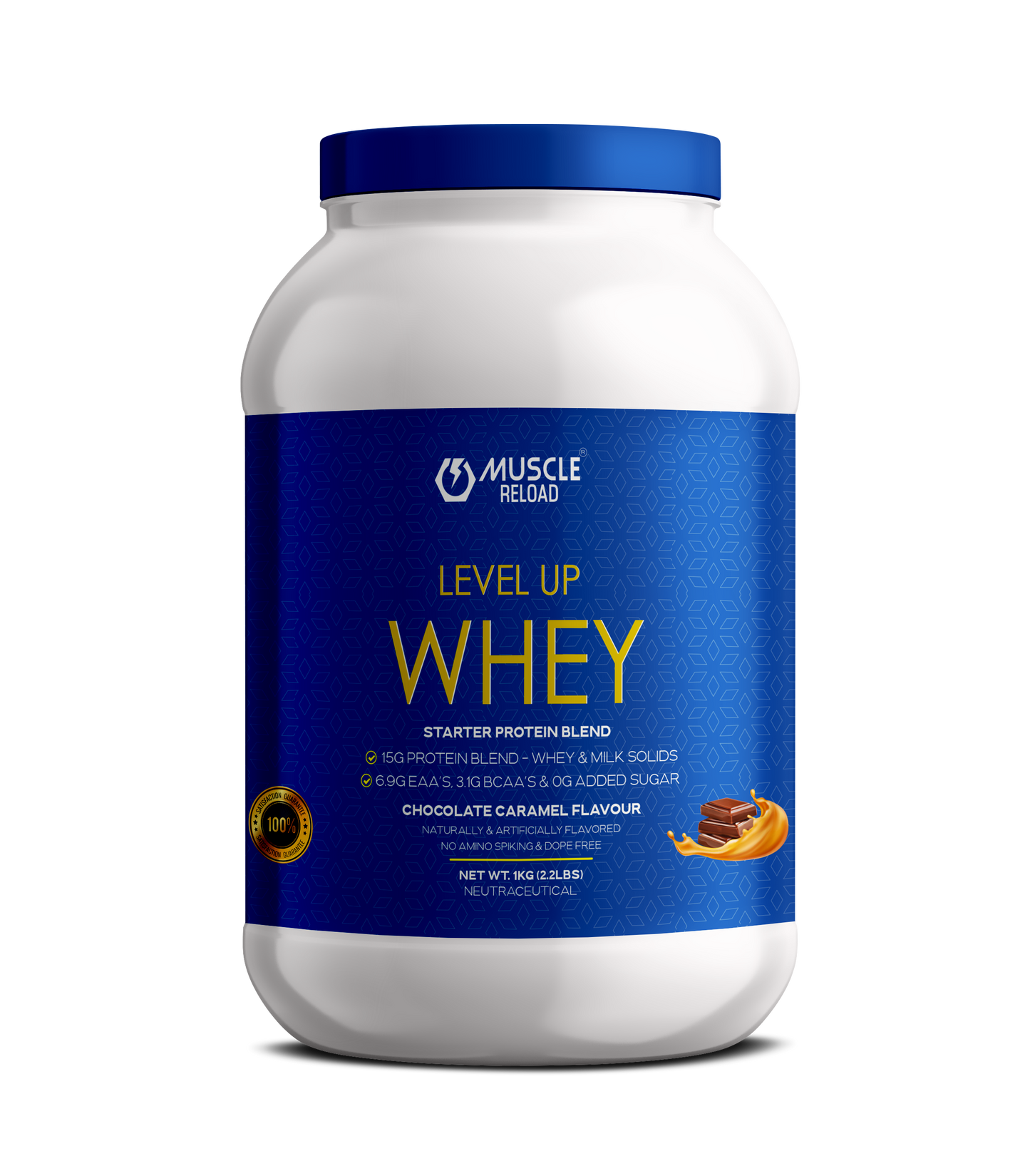 MRN LEVEL UP WHEY | BEGINNERS WHEY  WITH 15G PROTEIN, .9G EAA'S & 3.1G BCAA'S| 30 SERVING(1KG 2.2LBS)