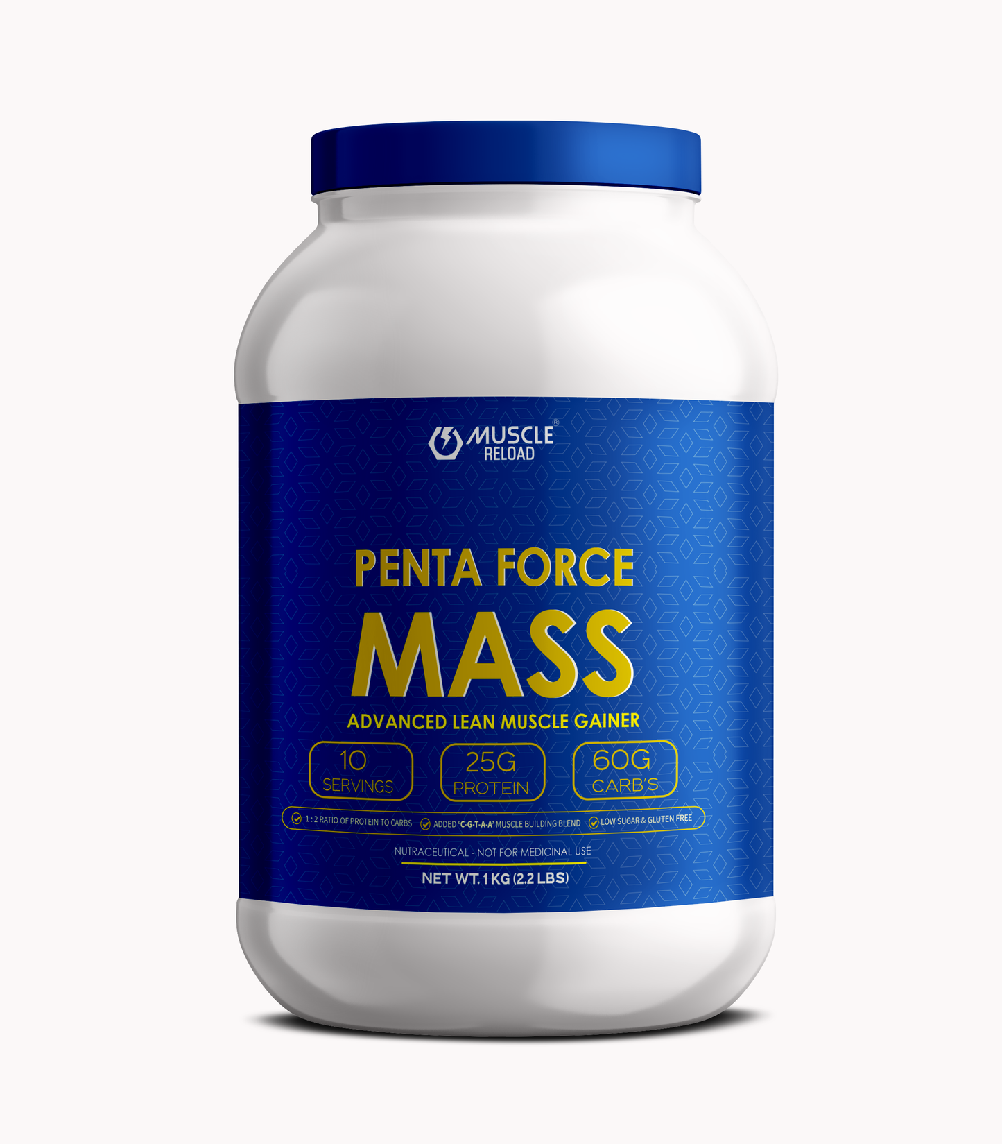 MRN Penta Force Gainer | Anabolic, Anti Catabolic Advanced Lean Muscle Gainer -1kg /2.2Lbs