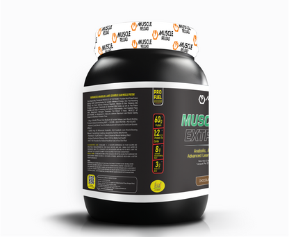 MRN Muscle Up Extreme | 100% Vegetarian Multi phase Protein Blend with Dietary Fiber -  1kg / 2.2Lbs