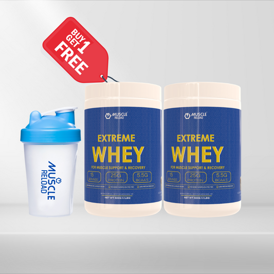 MRN Extreme Whey : 25g Protein for Fast Muscle Recovery-500g Buy 1 get 1 free with shaker