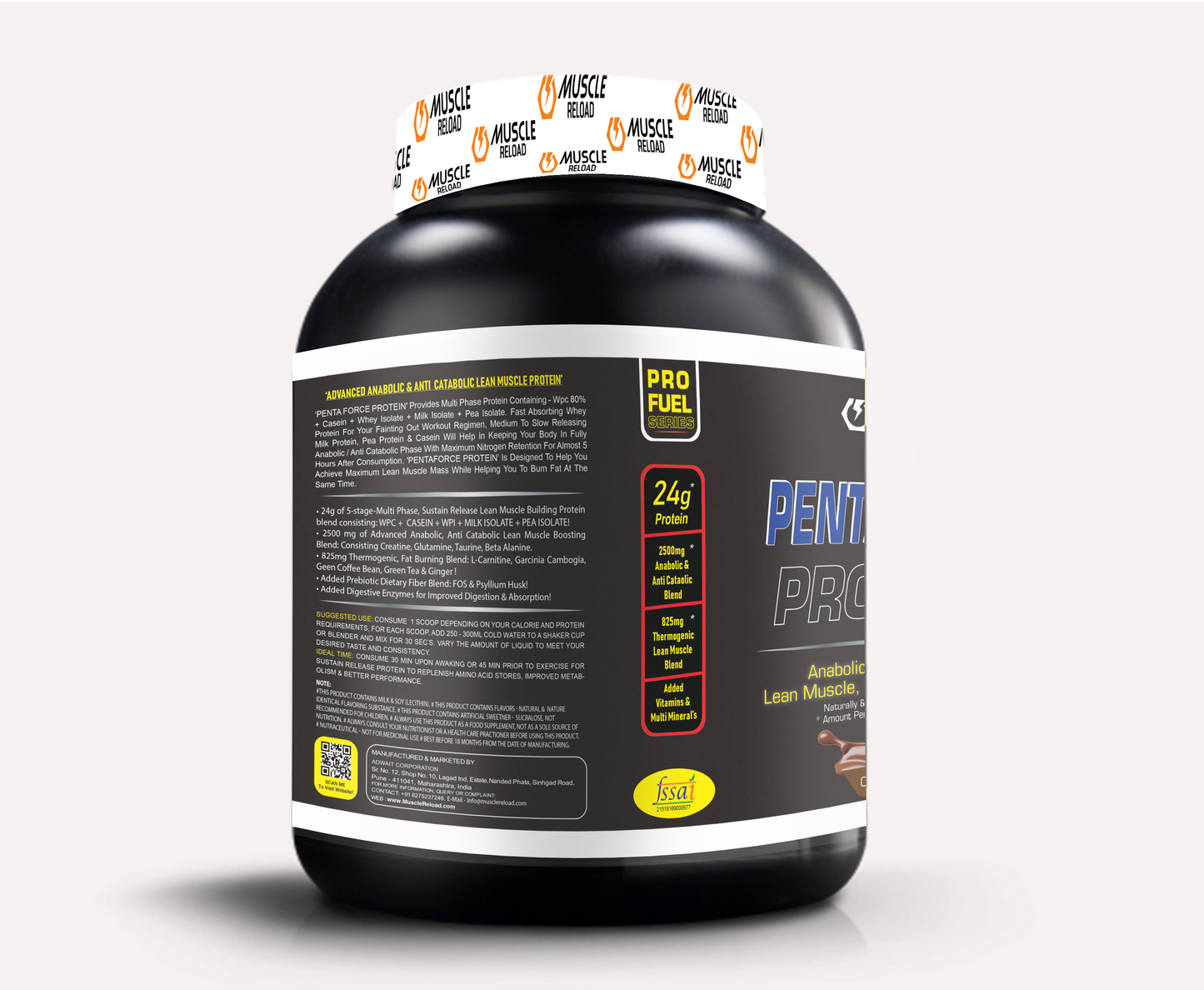 MRN Penta Force Protein | Anabolic, Anti Catabolic, Lean Muscle Fat Burning Protein - 2kg / 4.4Lbs