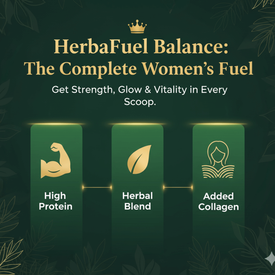 HerbaFuel Balance for Women – Protein + Herbs for Strength, Hormonal & Metabolic Support (500g)