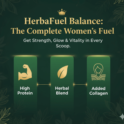 HerbaFuel Balance for Women – Protein + Herbs for Strength, Hormonal & Metabolic Support (500g)