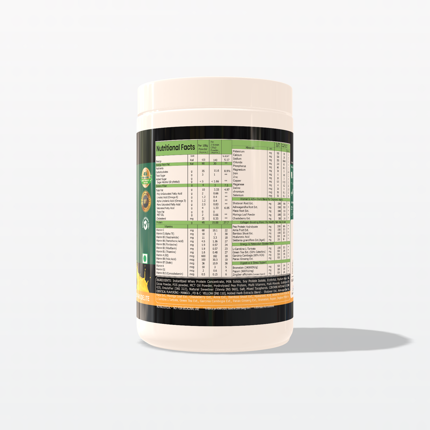 HerbaFuel Balance for Women – Protein + Herbs for Hormonal & Metabolic Support 500g
