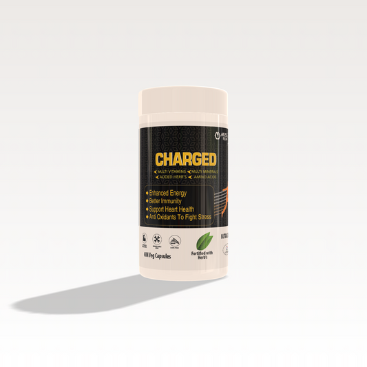 Muscle reload CHARGED - Multi Vitamin, Multi Mineral, Herbs & Amino Acids - 60 Veg Capsules