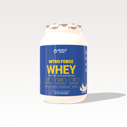 Muscle Reload Nitro Force Whey Protein - Protein, Creatine & L-Citrulline for Strength & Muscle Growth