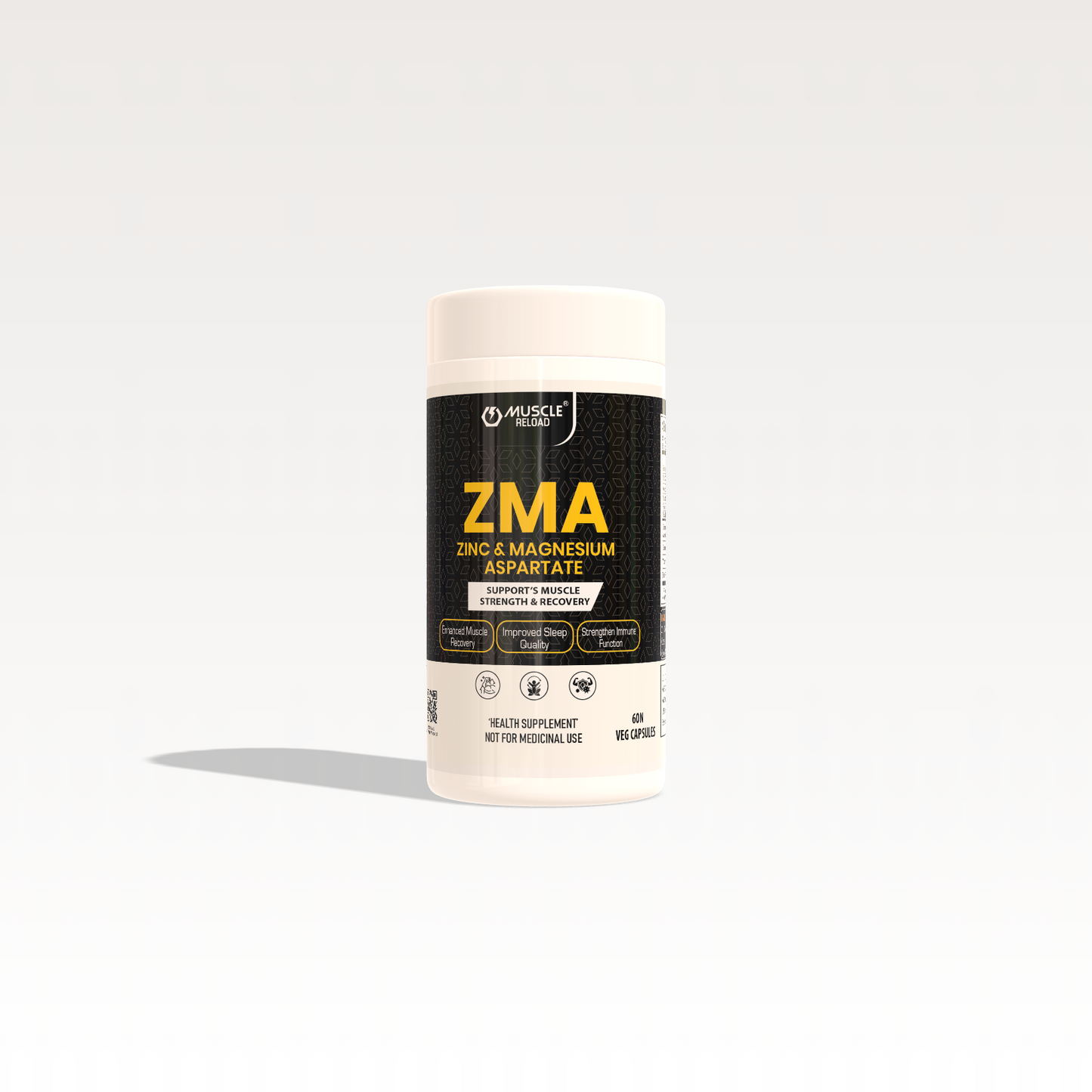 ZMA Night-Time Recovery Capsules – Zinc, Magnesium & Vitamin B6 for Muscle Strength, Sleep & Immunity (60 Veg Caps)