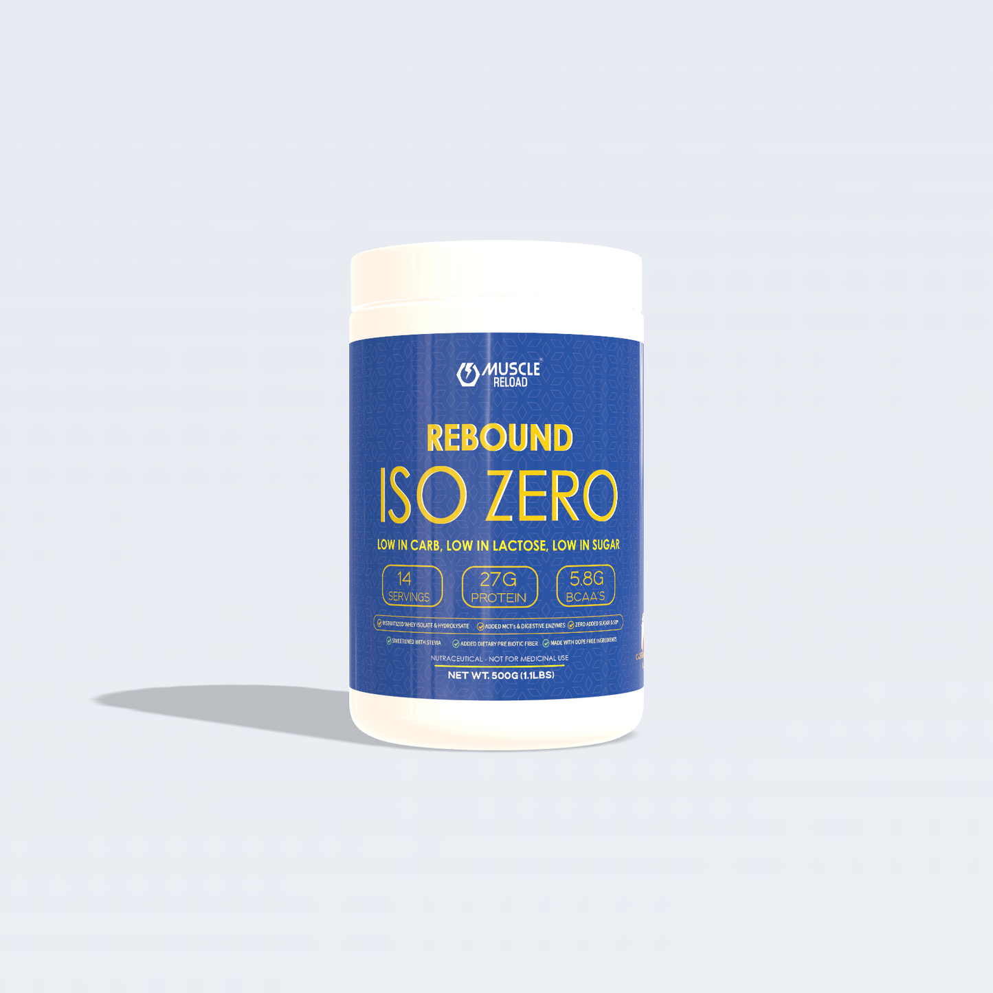 REBOUND ISO ZERO - Ultra Lean Whey Isolate with Zero Sugar & Low Lactose (1kg, 28 Servings)
