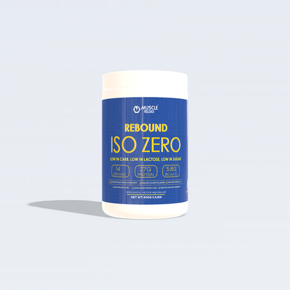 REBOUND ISO ZERO - Ultra Lean Whey Isolate with Zero Sugar & Low Lactose (1kg, 28 Servings)