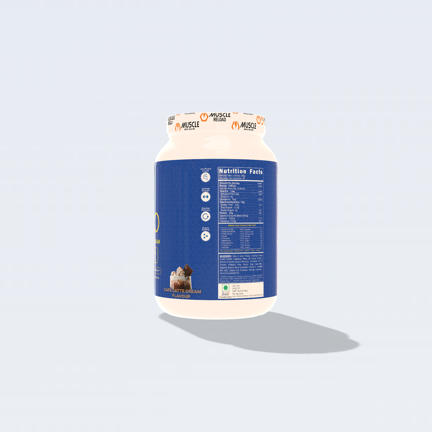 REBOUND ISO ZERO - Ultra Lean Whey Isolate with Zero Sugar & Low Lactose (1kg, 28 Servings)