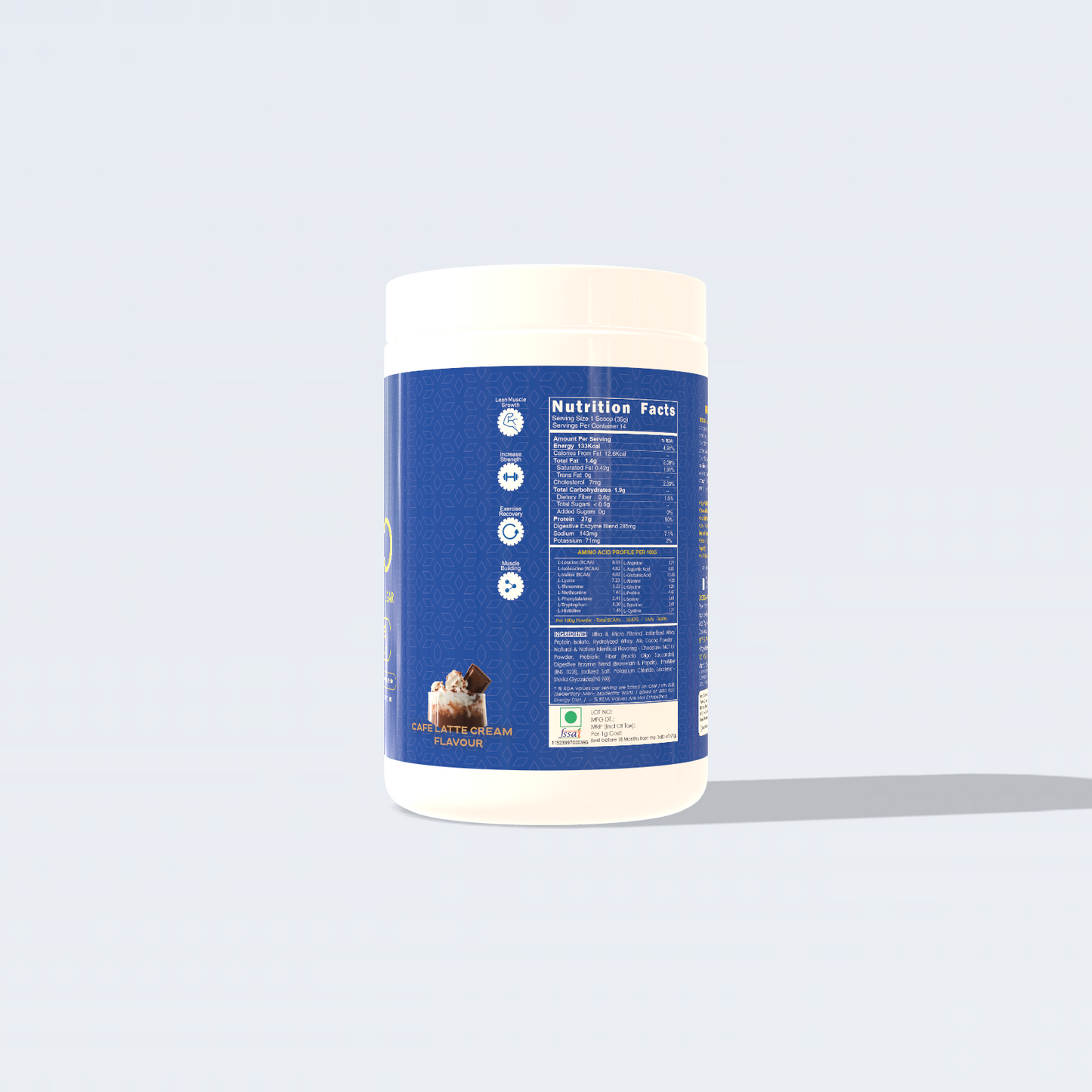 REBOUND ISO ZERO - Ultra Lean Whey Isolate with Zero Sugar & Low Lactose (1kg, 28 Servings)