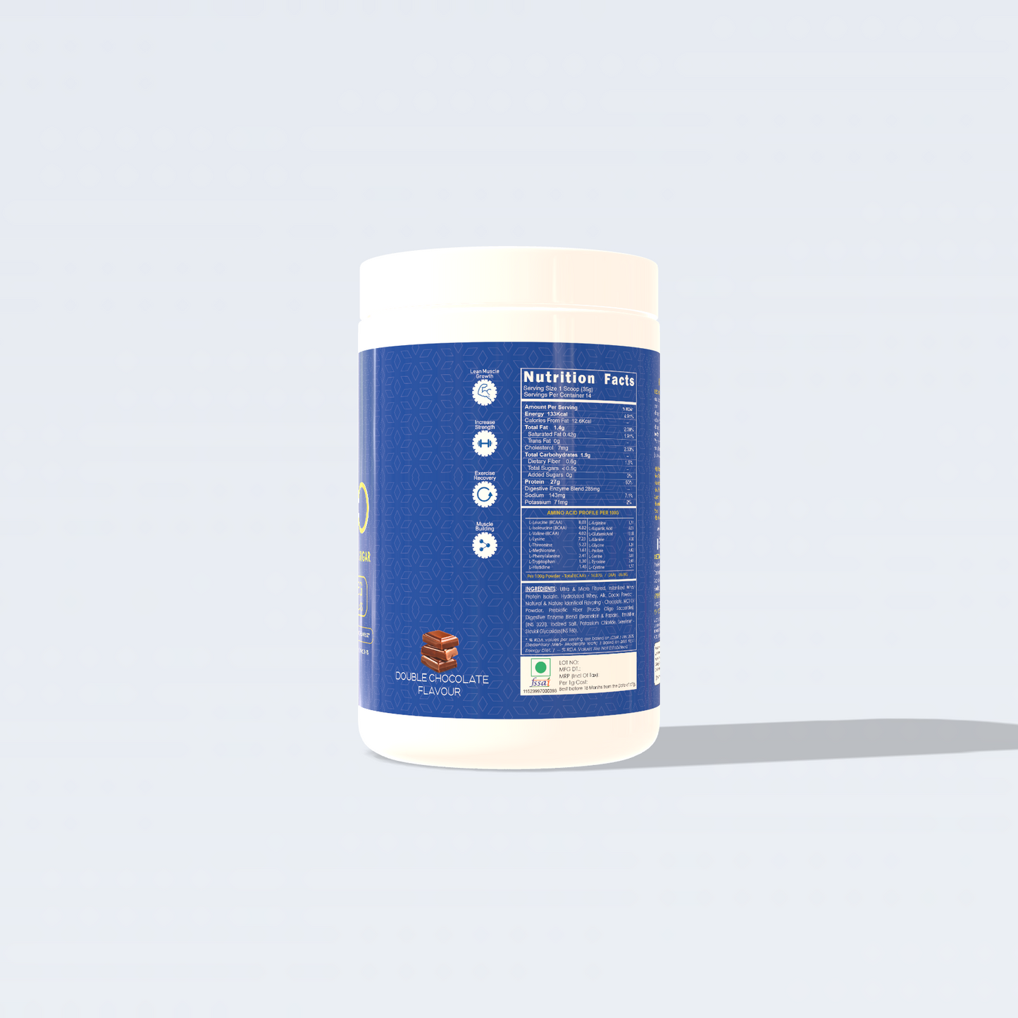REBOUND ISO ZERO - Ultra Lean Whey Isolate with Zero Sugar & Low Lactose (1kg, 28 Servings)