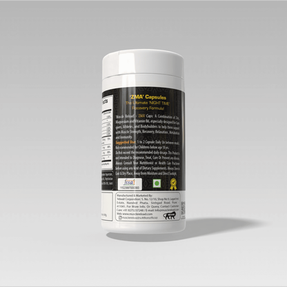 Muscle Reload ZMA – Night Time Recovery & Muscle Repair Formula (60 Veg Capsules)