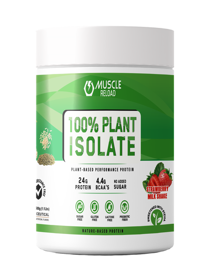 MRN 100% Plant Isolate | Vegan, Lactose Free & Soy Free | From Pea, Brown Rice Protein & Pumpkin Seed Powder | Active Lifestyle | Healthy Muscles | Weight Control | 24g Plant Protein | 4.4g BCAA  - 500G (12.5 SERVING)